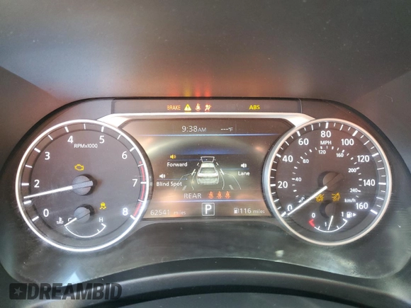 2022 Nissan Sentra SV with VIN 3N1AB8CVXNY272950, listed as a Copart auction lot 42113565 with 62,541 mi miles and Salvage Title. Bid and sale history available at carsss.com. Image 9.