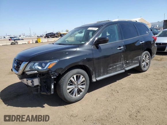 2019 Nissan Pathfinder Platinum with VIN 5N1DR2MM6KC623412, listed as a Copart auction lot 52782235 with 100,151 mi miles and Salvage title. Bid and sale history available at DreamBid. Image 1.