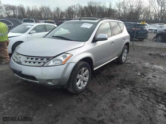 2007 Nissan Murano S with VIN JN8AZ08W17W629412, listed as a IAAI auction lot 41831097 with 151,713 mi miles. Bid and sale history available at carsss.com. Image 2.