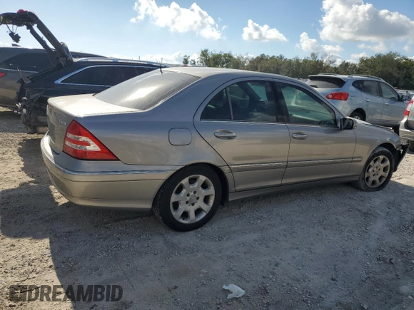 2005 Mercedes-Benz C 240 with VIN WDBRF81J65F675866, listed as a Copart auction lot 85534514 with 150,767 mi miles and Salvage Title. Bid and sale history available at DreamBid. Image 3.
