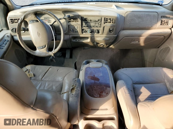 2001 Ford Excursion Limited z VIN 1FMNU42S51EA39795, wystawiony jako Copart lot #78439524 z przebiegiem 232 277 mil mil oraz Szkoda całkowita • Salvage title. Historia ofert i sprzedaży dostępna na DreamBid. Obrazek 8.