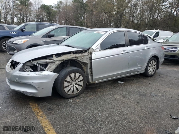 2011 Honda Accord Sdn LX with VIN 1HGCP2F33BA143982, listed as a Copart auction lot 50025185 with 201,219 mi miles and Salvage Title. Bid and sale history available at carsss.com. Image 1.