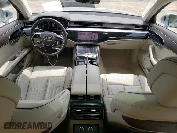 2019 Audi A8 с VIN WAU8DAF83KN010955, выставлен на аукционе Copart как лот 59734495 с пробегом 30 479 миль миль и Списание • Salvage title. История ставок и продаж доступна на DreamBid. Изображение 8.