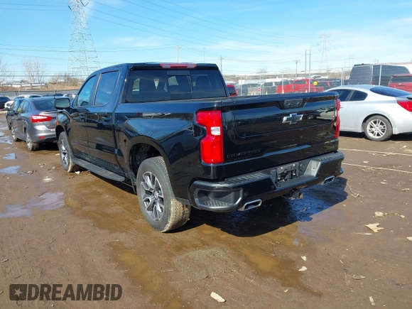 2022 Chevrolet Silverado 1500 RST with VIN 3GCUDEET1NG534651, listed as a IAAI auction lot 41698902 with 44,823 mi miles and . Bid and sale history available at DreamBid. Image 3.