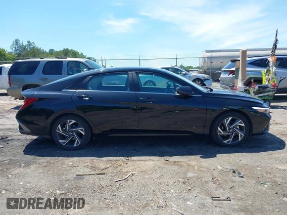 2024 Hyundai Elantra Limited with VIN KMHLP4DG1RU795908, listed as a IAAI auction lot 42191560 with 21,825 mi miles and . Bid and sale history available at DreamBid. Image 13.
