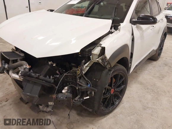 2021 Hyundai Kona Night Edition with VIN KM8K6CA5XMU677697, listed as a IAAI auction lot 41837994 with 49,837 mi miles and . Bid and sale history available at DreamBid. Image 6.