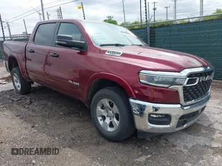 2025 Ram 1500 Big Horn with VIN 1C6SRFFP0SN583236, listed as a IAAI auction lot 42109324 with 18,621 mi miles. Bid and sale history available at carsss.com. Image 1.