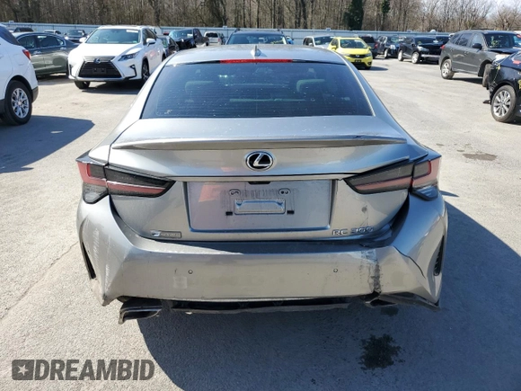 2021 Lexus RC 300 F Sport with VIN JTHGA5BC1M5011158, listed as a Copart auction lot 45142884 with 5,877 mi miles and . Bid and sale history available at DreamBid. Image 6.