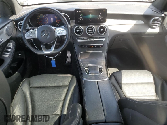 2021 Mercedes-Benz GLC 300 with VIN W1N0G8DB8MV270973, listed as a Copart auction lot 57184335 with 43,304 mi miles and Salvage title. Bid and sale history available at DreamBid. Image 8.