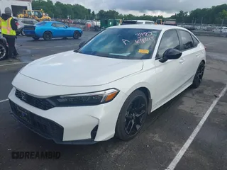 2025 Honda Civic Sport with VIN 2HGFE2F5XSH543480, listed as a IAAI auction lot 42229756 with 3,515 mi miles and . Bid and sale history available at DreamBid. Image 2.