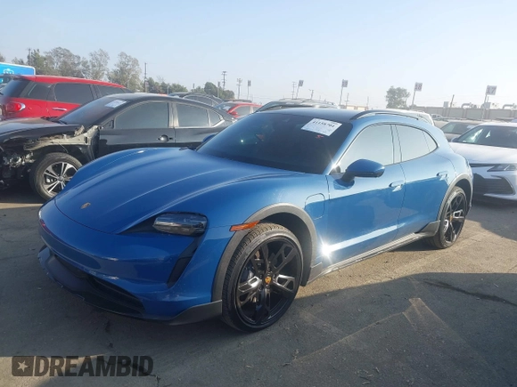 2024 Porsche Taycan 4 with VIN WP0BA2Y15RSA60181, listed as a IAAI auction lot 41158701 with 10,625 mi miles and . Bid and sale history available at DreamBid. Image 2.