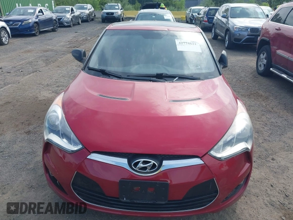 2012 Hyundai Veloster w/Black Int with VIN KMHTC6AD8CU053904, listed as a IAAI auction lot 42774621 with 164,599 mi miles and . Bid and sale history available at DreamBid. Image 6.