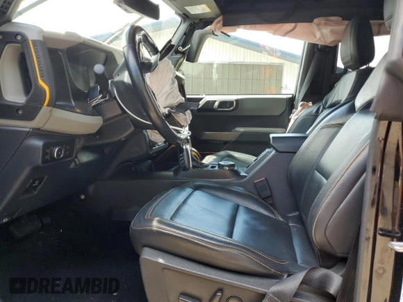 2022 Ford Bronco with VIN 1FMEE5DP6NLB29910, listed as a Copart auction lot 63012245 with 50,354 mi miles and Salvage title. Bid and sale history available at DreamBid. Image 7.