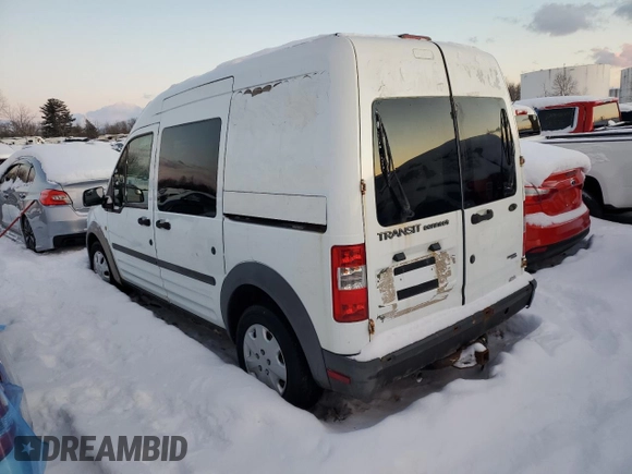 2013 Ford Transit Connect XL with VIN NM0LS6AN3DT149556, listed as a Copart auction lot 41660315 with 185,468 mi miles and Salvage Title. Bid and sale history available at carsss.com. Image 2.