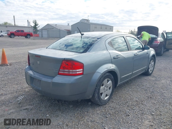 2010 Dodge Avenger SXT with VIN 1B3CC4FB3AN191486, listed as a IAAI auction lot 42106448 with 209,417 mi miles. Bid and sale history available at carsss.com. Image 4.