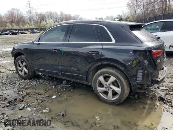 2020 Audi Q3 Premium with VIN WA1AECF30L1025756, listed as a Copart auction lot 50295125 with 77,389 mi miles and Salvage title. Bid and sale history available at DreamBid. Image 2.