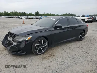 2021 Honda Accord Sport with VIN 1HGCV2F37MA019948, listed as a Copart auction lot 54078055 with 82,562 mi miles and Salvage title. Bid and sale history available at DreamBid. Image 1.