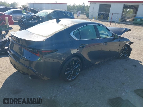 2023 Lexus IS with VIN JTHGZ1B23P5064926, listed as a IAAI auction lot 41541642 with 19,834 mi miles. Bid and sale history available at carsss.com. Image 4.