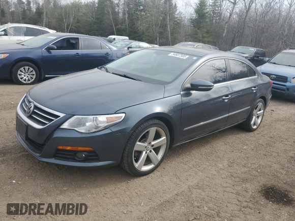 2011 Volkswagen CC with VIN WVWHN9AN5BE739809, listed as a Copart auction lot 54607385 with 124,389 mi miles and Salvage Title. Bid and sale history available at DreamBid. Image 1.