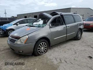 2012 Kia Sedona EX with VIN KNDMH4C71C6427585, listed as a Copart auction lot 62286314 with 0 mi miles and Salvage Title. Bid and sale history available at carsss.com. Image 1.