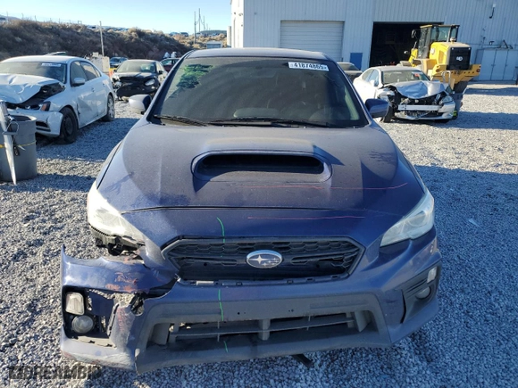 2019 Subaru WRX Premium with VIN JF1VA1B67K9813494, listed as a Copart auction lot 41874865 with 65,682 mi miles and Salvage Title. Bid and sale history available at carsss.com. Image 5.