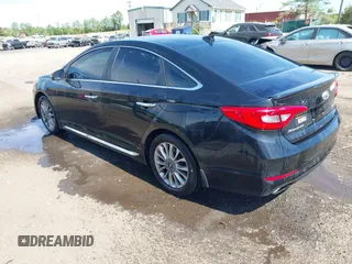 2015 Hyundai Sonata Limited with VIN 5NPE34AF2FH255512, listed as a IAAI auction lot 42075804 with 156,189 mi miles and . Bid and sale history available at carsss.com. Image 3.