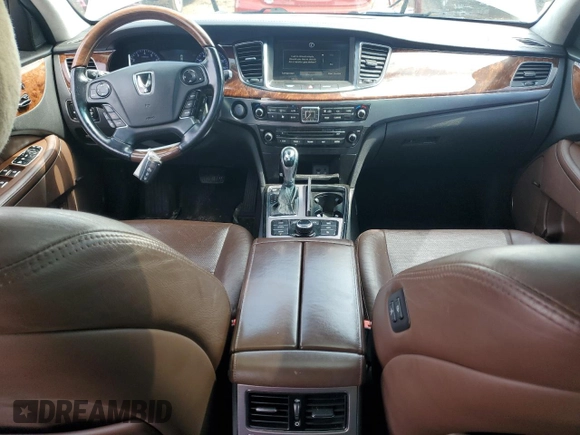 2014 Hyundai Equus Signature with VIN KMHGH4JH2EU074924, listed as a Copart auction lot 53826505 with 186,697 mi miles and Clean Title. Bid and sale history available at DreamBid. Image 8.