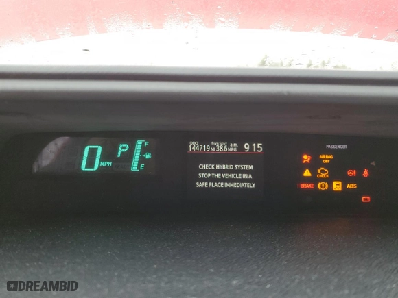 2013 Toyota Prius c One with VIN JTDKDTB37D1557512, listed as a Copart auction lot 47567035 with 144,719 mi miles and Salvage Title. Bid and sale history available at carsss.com. Image 9.