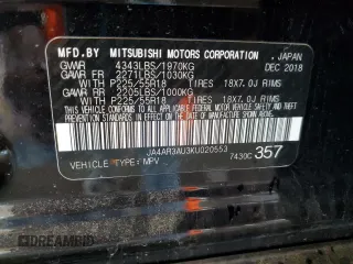 2019 Mitsubishi Outlander ES z VIN JA4AR3AU3KU020553, wystawiony jako Copart lot #54668155 z przebiegiem 42 005 mil mil oraz Szkoda całkowita • Salvage title. Historia ofert i sprzedaży dostępna na DreamBid. Obrazek 14.
