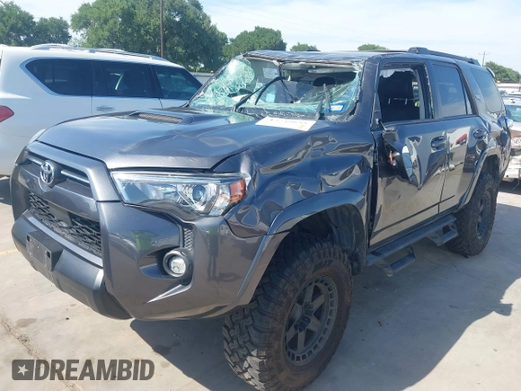 2021 Toyota 4Runner TRD Off Road Premium with VIN JTERU5JRXM5970786, listed as a IAAI auction lot 42249655 with 49,873 mi miles and . Bid and sale history available at DreamBid. Image 2.