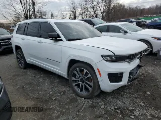 2022 Jeep Grand Cherokee Overland z VIN 1C4RJJDG7N8548443, wystawiony jako Copart lot #84239294 z przebiegiem 19 092 mil mil oraz Nie do naprawy • Non repairable. Historia ofert i sprzedaży dostępna na DreamBid. Obrazek 4.