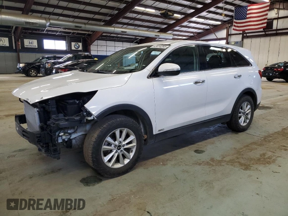 2019 Kia Sorento LX with VIN 5XYPGDA34KG524890, listed as a Copart auction lot 43414395 with 96,733 mi miles and Clean Title. Bid and sale history available at DreamBid. Image 1.