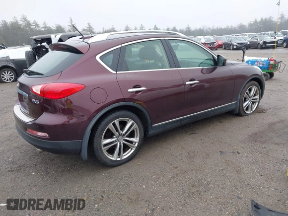 2012 Infiniti EX Journey with VIN JN1AJ0HR1CM451376, listed as a IAAI auction lot 41895135 with 165,592 mi miles. Bid and sale history available at carsss.com. Image 4.