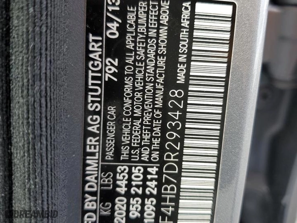 2013 Mercedes-Benz C-Class C 250 Sport with VIN WDDGF4HB7DR293428, listed as a Copart auction lot 51998235 with 0 mi miles and Salvage Title. Bid and sale history available at carsss.com. Image 12.