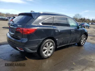 2014 Acura MDX Advance with VIN 5FRYD4H83EB041321, listed as a Copart auction lot 53057295 with Not Provided miles and Salvage Title. Bid and sale history available at DreamBid. Image 3.