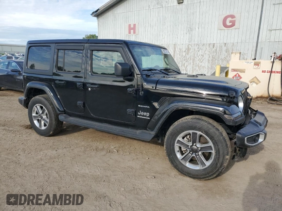 2023 Jeep Wrangler Sahara z VIN 1C4HJXEG7PW520699, wystawiony jako Copart lot #58273215 z przebiegiem 37 343 mil mil oraz Czysty tytuł • Clean title. Historia ofert i sprzedaży dostępna na DreamBid. Obrazek 4.