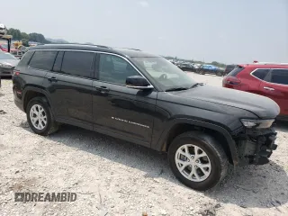 2023 Jeep Grand Cherokee Limited with VIN 1C4RJKBG5P8895698, listed as a Copart auction lot 59191475 with 22,763 mi miles and Salvage title. Bid and sale history available at DreamBid. Image 4.