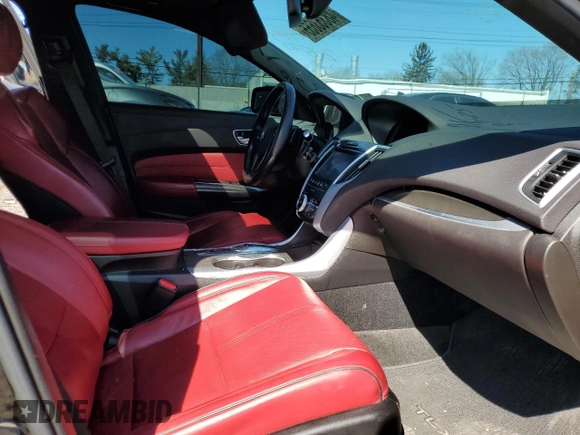 2018 Acura TLX w/A-SPEC Pkg with VIN 19UUB3F62JA005514, listed as a Copart auction lot 48353655 with 0 mi miles and Salvage Title. Bid and sale history available at carsss.com. Image 7.
