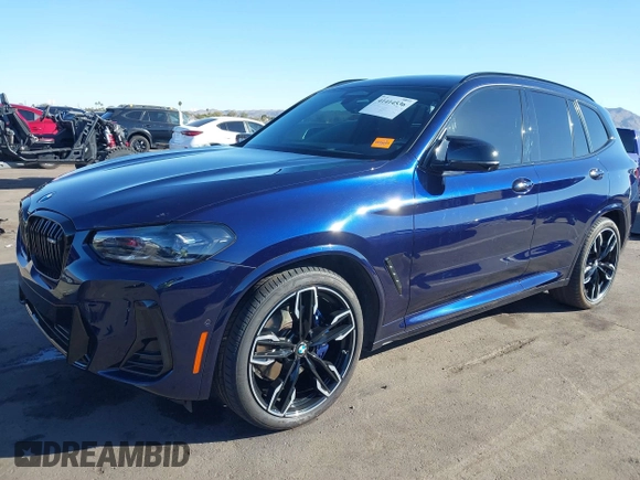 2023 BMW X3 M40i with VIN 5UX83DP08P9S91634, listed as a IAAI auction lot 41414536 with 20,832 mi miles and . Bid and sale history available at DreamBid. Image 2.
