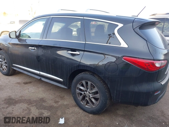 2015 Infiniti QX60 with VIN 5N1AL0MM1FC542896, listed as a IAAI auction lot 41673442 with 138,458 mi miles. Bid and sale history available at carsss.com. Image 3.