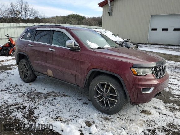 2019 Jeep Grand Cherokee Limited with VIN 1C4RJFBG2KC711850, listed as a Copart auction lot 82376964 with 0 mi miles and Salvage Title. Bid and sale history available at carsss.com. Image 4.