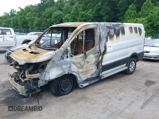 2019 Ford Transit with VIN 1FTYR1YMXKKA86821, listed as a IAAI auction lot 39598505 with 23,665 mi miles. Bid and sale history available at carsss.com. Image 2.