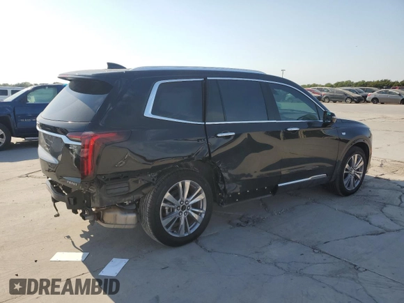 2024 Cadillac XT6 FWD Premium Luxury with VIN 1GYKPCRS7RZ710803, listed as a Copart auction lot 75160764 with 10,409 mi miles and Salvage Title. Bid and sale history available at carsss.com. Image 3.