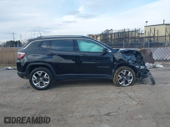 2020 Jeep Compass Limited with VIN 3C4NJDCB6LT164075, listed as a IAAI auction lot 41505470 with 47,196 mi miles and . Bid and sale history available at DreamBid. Image 14.
