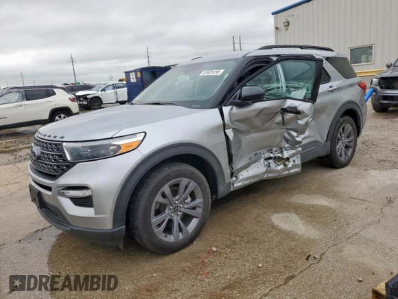2024 Ford Explorer XLT z VIN 1FMSK7DH9RGA56675, wystawiony jako Copart lot #55925155 z przebiegiem 19 135 mil mil oraz Szkoda całkowita • Salvage title. Historia ofert i sprzedaży dostępna na DreamBid. Obrazek 1.