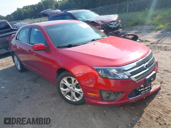 2012 Ford Fusion SE with VIN 3FAHP0HA0CR386683, listed as a IAAI auction lot 42487175 with 104,823 mi miles and . Bid and sale history available at DreamBid. Image 1.