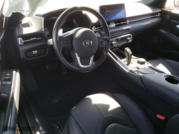 2023 Toyota GR Supra 3.0 with VIN WZ1DB0G02PW059934, listed as a Copart auction lot 61283444 with 12,027 mi miles and Salvage Title. Bid and sale history available at carsss.com. Image 8.