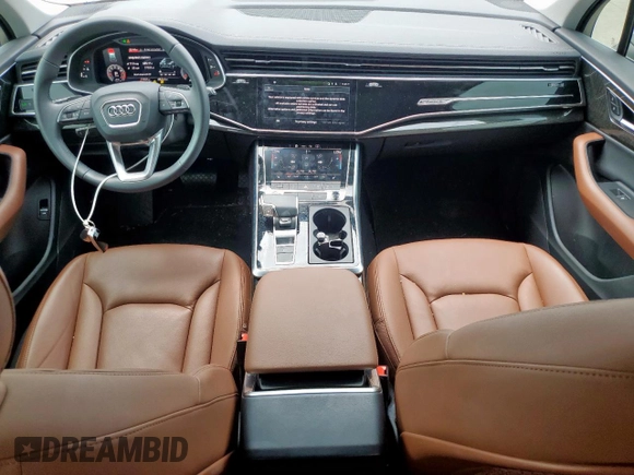 2023 Audi Q7 Premium with VIN WA1ACBF76PD006622, listed as a Copart auction lot 54844615 with 17,101 mi miles and Salvage title. Bid and sale history available at DreamBid. Image 8.