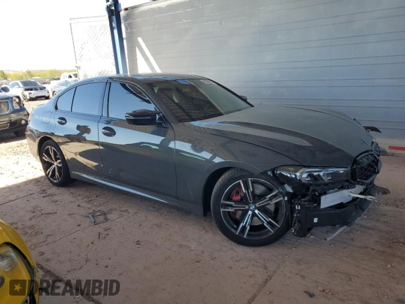 2024 BMW 3 Series M340i with VIN 3MW49FS05R8E84755, listed as a Copart auction lot 49288935 with 12,258 mi miles and Salvage Title. Bid and sale history available at carsss.com. Image 4.