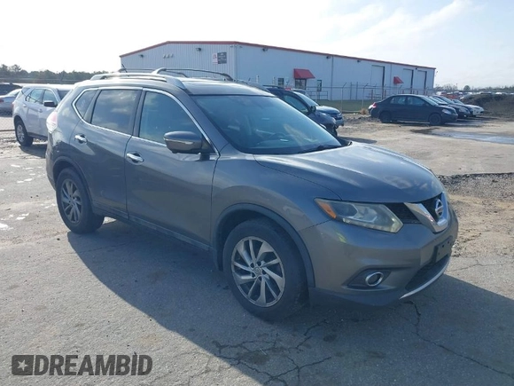 2015 Nissan Rogue SL with VIN 5N1AT2MT2FC821731, listed as a IAAI auction lot 41816538 with 159,659 mi miles. Bid and sale history available at carsss.com. Image 1.